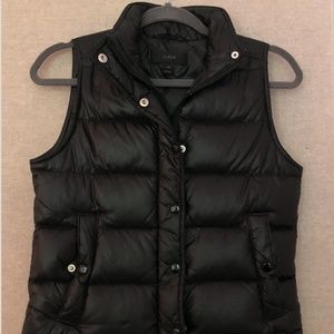 J.Crew Shiny Puffer Down Vest